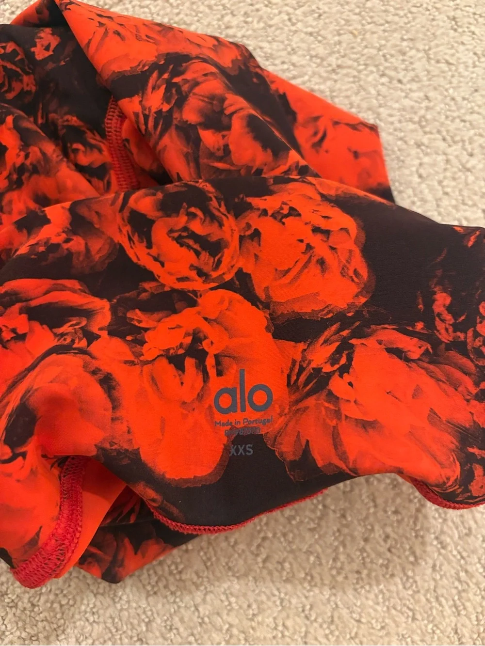 Alo Yoga Roses High Waist Leggings Floral Print XXS